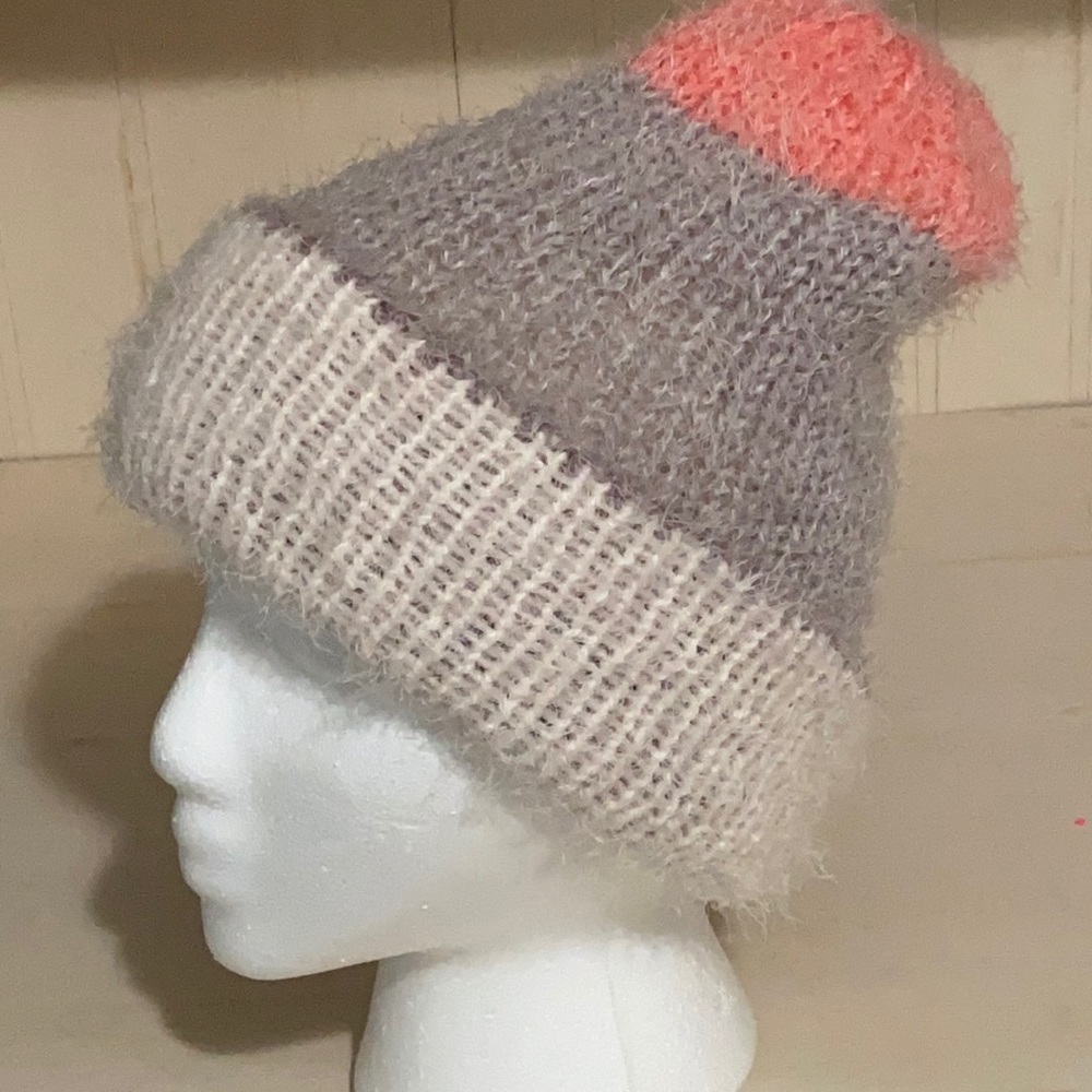 Reversible beanie 🧶 New handmade knitted winter hat ❄️ - Picture 2 of 6